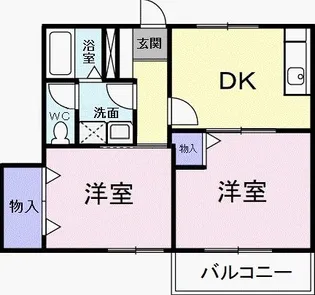 シャルダン・フロレスタ I【1階】の間取り