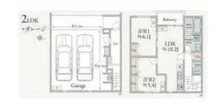 Moto Garage(モトガレージ)【2階】の間取り