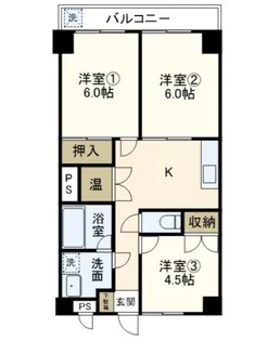 ロイアルハイツ戸塚【4階】の間取り