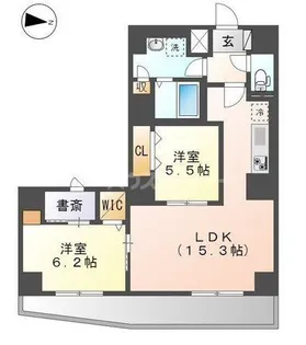ミネルヴァ千住新橋【8階】の間取り