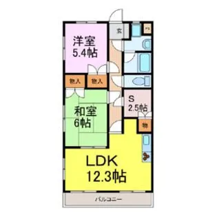 センペル【4階】の間取り