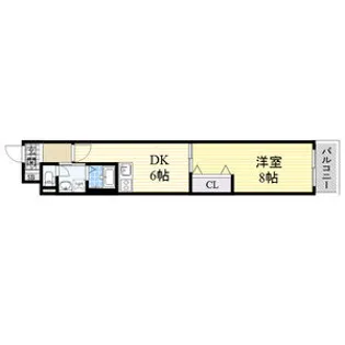 アニマーレ上本町【4階】の間取り