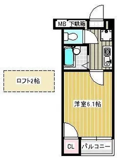 ピア本町【3階】の間取り