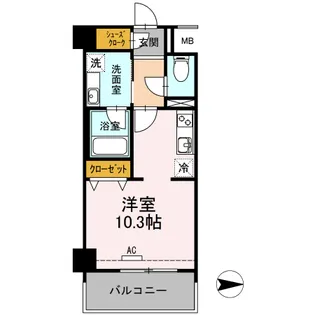 黄金森ガーデンI【6階】の間取り