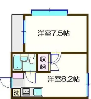 メゾンヴィオレ【1階】の間取り