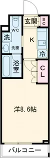 アジールコート武蔵新田【3階】の間取り