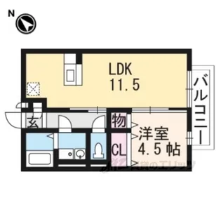 セジュールアースマーシ3【2階】の間取り