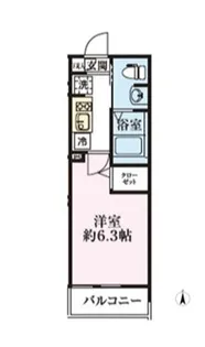 エルスタンザ東綾瀬【3階】の間取り