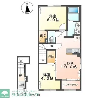 エバーグリーン【2階】の間取り
