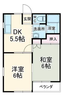 ハイムサンフラワー【1階】の間取り