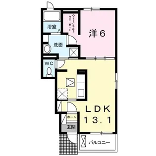 VILL川棚【1階】の間取り