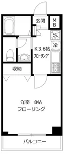 ホワイトヴィラ向ヶ丘【1階】の間取り