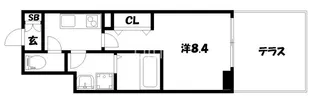アスヴェル京都三条通【1階】の間取り