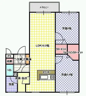 グランシャリオ【1階】の間取り