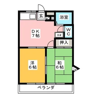 ハイツアイリス【2階】の間取り