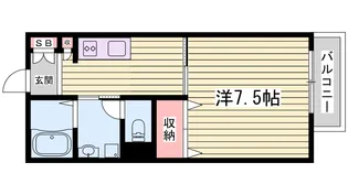 インステージ繁昌I B棟【1階】の間取り