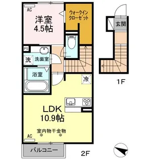 Radius K【2階】の間取り