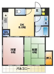 EHマンション【2階】の間取り