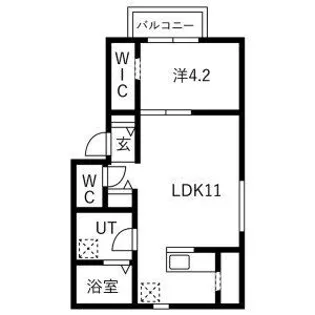 スクエア港北【1階】の間取り