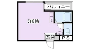 忍ヶ丘マンション【4階】の間取り