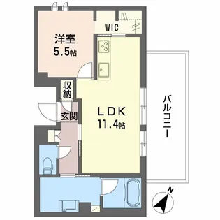 エテルノ 和【4階】の間取り