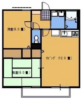 フォーティニアひらいわD【2階】の間取り