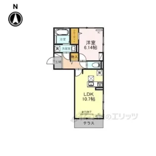 トゥールモンド城殿【1階】の間取り