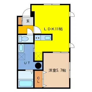 With HouseII【1階】の間取り