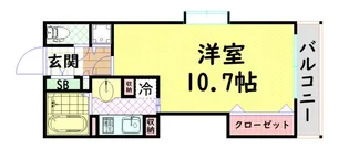ル・パピヨン2【4階】の間取り