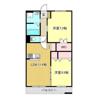 シェルフ藤【1階】の間取り