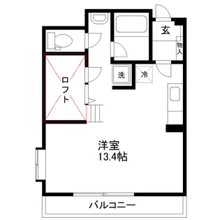 ロフティ【5階】の間取り