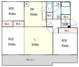 高島平団地11号棟【5階】の間取り
