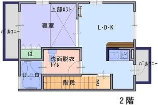 リバーコート元町【2階】の間取り
