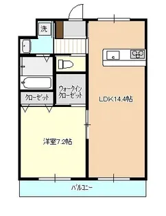 グローリー小船越I【9階】の間取り