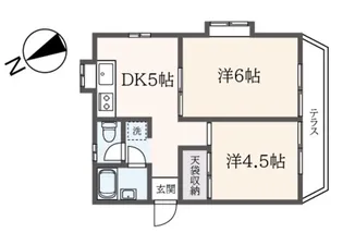 アペックスハウス【1階】の間取り