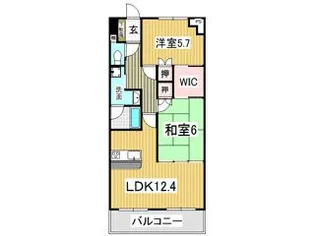 HAO新屋敷【3階】の間取り