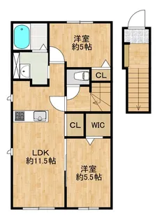 MARRON COURT【2階】の間取り