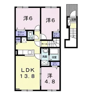 ハーモニー III【2階】の間取り