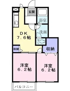 キッシングラミー A【1階】の間取り