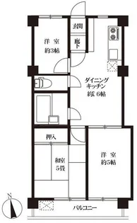 加納マンション【2階】の間取り