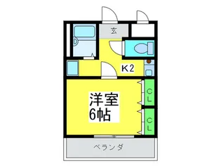 ルーミーはたご【3階】の間取り