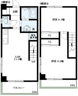 アジュール西荻の間取り
