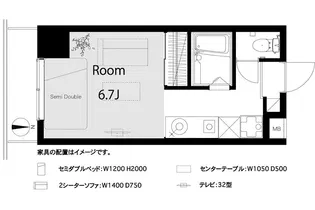 リバーサイド麻布【3階】の間取り