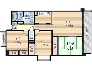ロイヤルアネックス【2階】の間取り