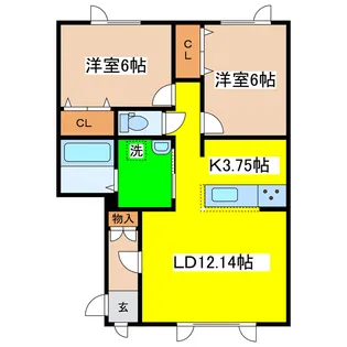 Mayfair【1階】の間取り