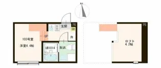 ハーモニーテラス梅田XVII【1階】の間取り
