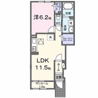 グランド SASO【1階】の間取り