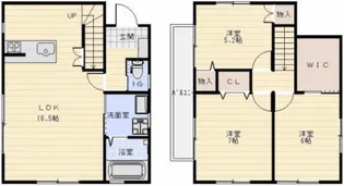 静岡県浜松市中央区寺島町【一戸建】の間取り