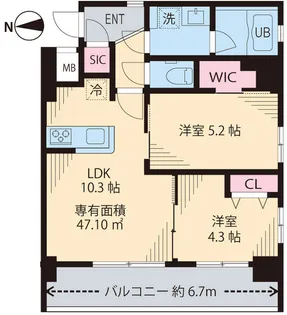 Mia Casa I【3階】の間取り