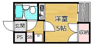 第3和幸マンション【2階】の間取り